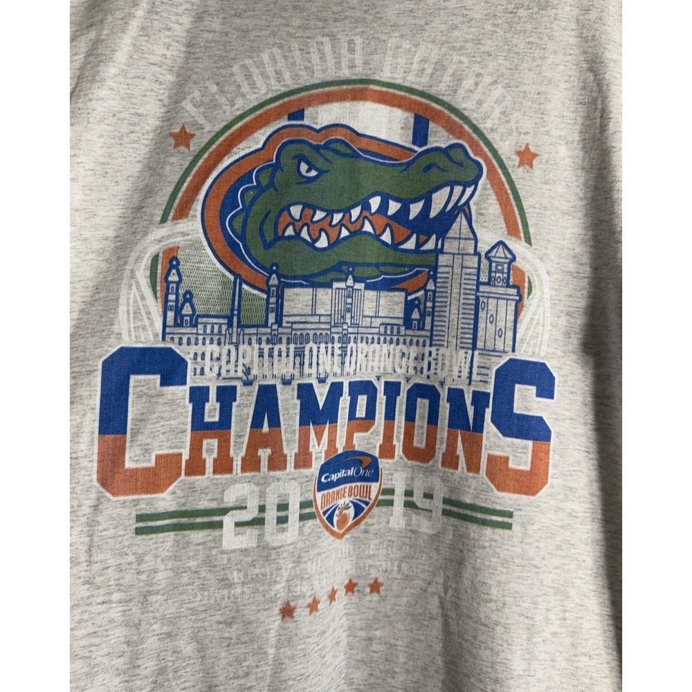 FLORIDA GATORS 2019 CAPITAL ONE ORANGE BOWL 2XL T-Shirt Champions XXL Men's Read